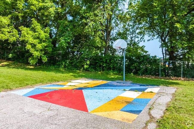 Shoot some hoops at Blues Park in the Wendell Phillips Neighborhood.