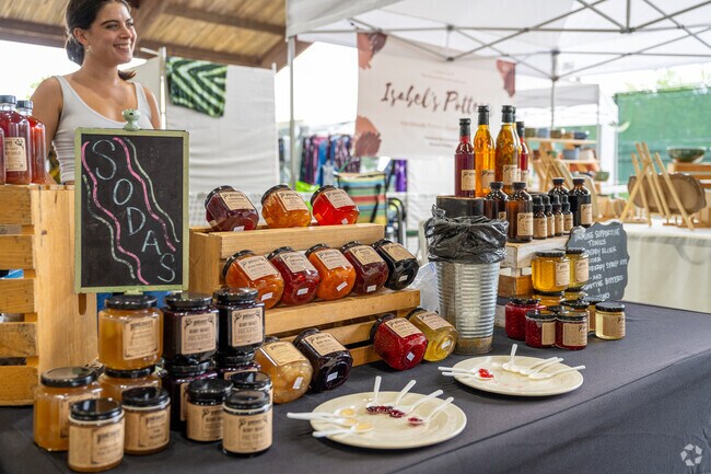 Local residents in Beechwood often frequent the Athens farmers market on the weekends.