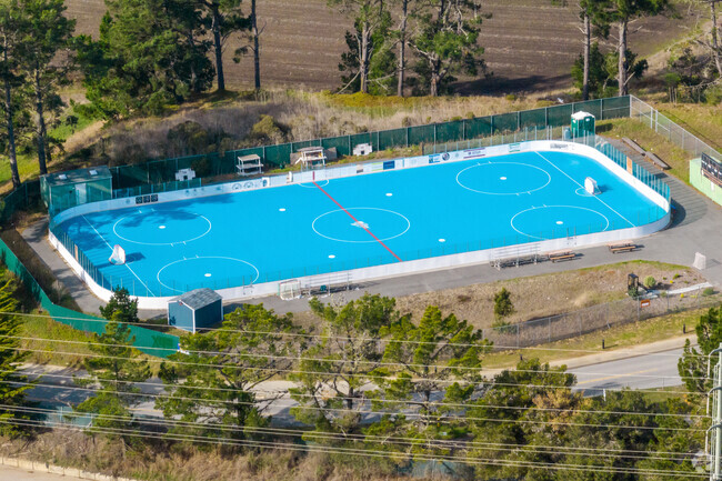 This field can either host field hockey or even lacrosse at Half Moon Bay High School.