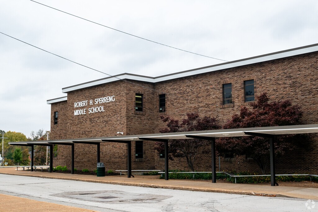 Robert H. Sperreng Middle School serves students in the Sappington community.