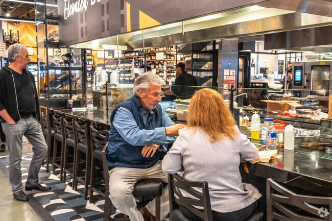 Dom's Kitchen and Market near Sheffield and DePaul has great food and places to sit and enjoy.