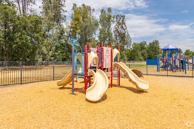 The playground at Sycamore Elementary School is a lot of fun for students.