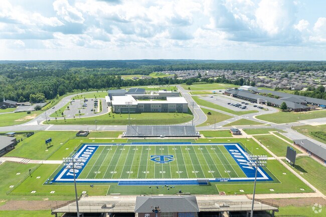 Cheer on the football team at Tuscaloosa County High School.
