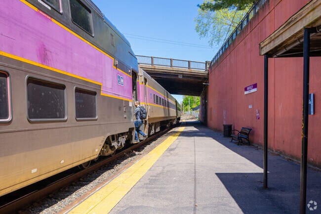 Riding the commuter rail is a breeze in Waverley Square.
