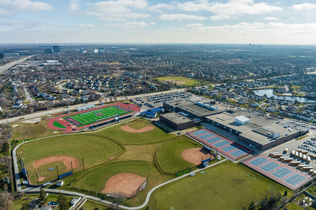 James B Conant High School is a large school with many students.