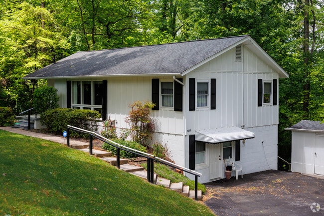 Many Chilhowee Hills homes border wooded areas, offering scenic views and privacy.