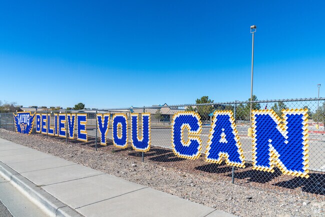 The Falcon reigns supreme at Deanna Davenport Elementary School.