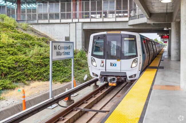 Morello in Martinez has a BART close to the area and offers easy commuting options to residents.