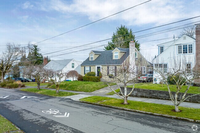 Roseway streets feature charming homes and sidewalks ideal for biking.