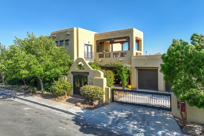 Pueblo Revival-style homes in Trumbull Village attract higher-end buyers.