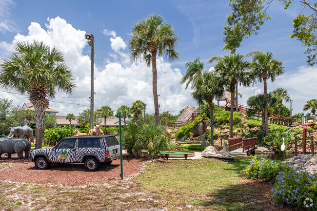 Bonita Shores has many fun attractions for visitors and locals, such as mini golf.