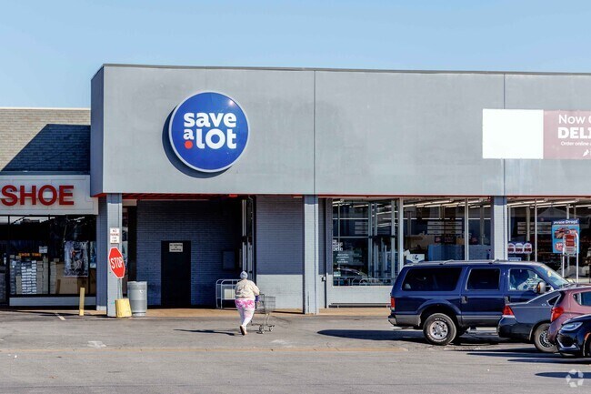Shop for groceries at Save A Lot in the Uplands Park neighborhood.