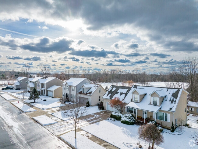 A row of homes in Leslie.