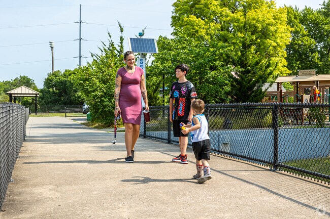 McCoy Park offers trails, playgrounds, and green space for family fun.