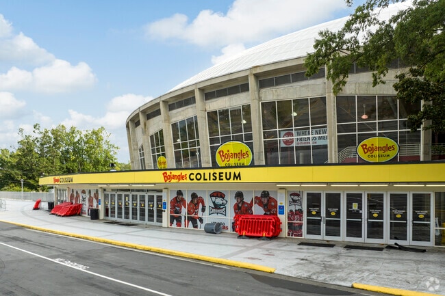 Bojangles Coliseum is one of the main attractions in the Coliseum Drive area.