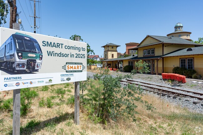 The Sonoma-Marin Area Rail Transit will be available in Windsor soon.