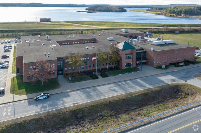 Clinton High School has beautiful views of the water.
