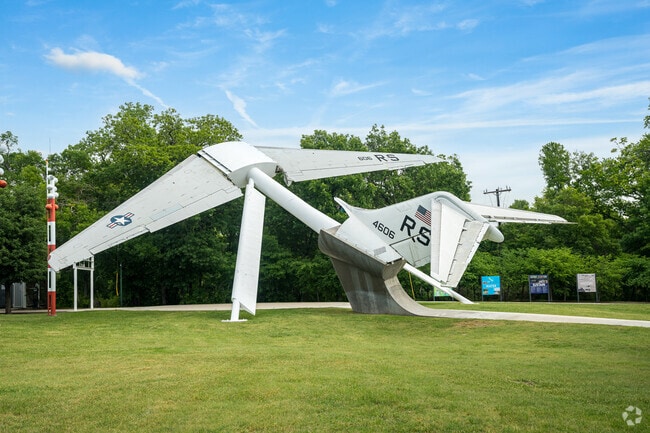 Airfield Falls Trailhead & Conservation Park features pieces of a McDonnell Douglas C-9 Aircraft.