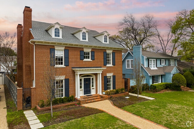 French-style homes in University Park have spacious interiors for hosting parties.