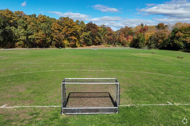 Enjoy a friendly game of soccer at the Foley Field in Belchertown