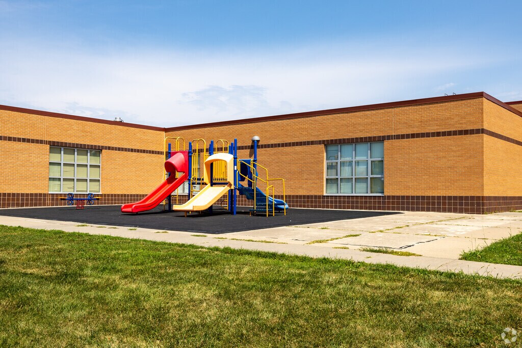 Students love to play on the equipment during recess at Campbell Elementary School.