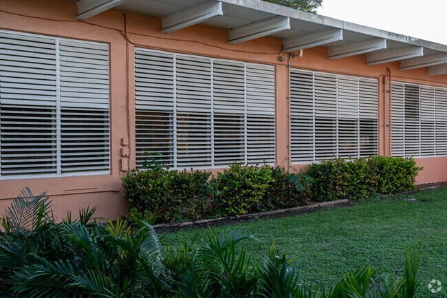 Architectural detail of South Miami K8 Center.
