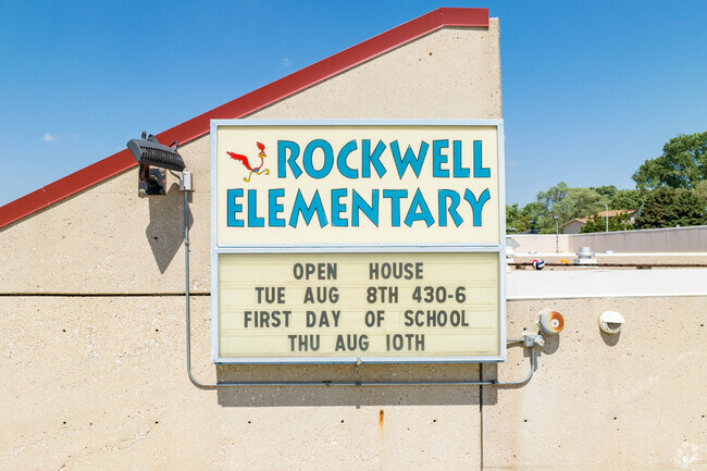 Rockwell Elementary School is within walking distance of many homes in the area.