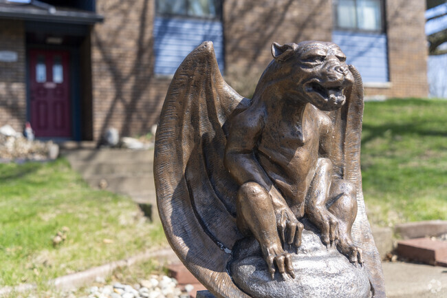 Locals decorate their properties with unique art in the Maplecrest neighborhood.