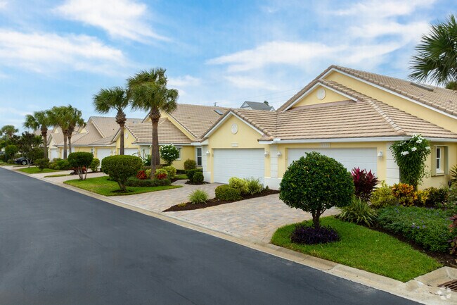 Colorful ranch-style properties are common here.