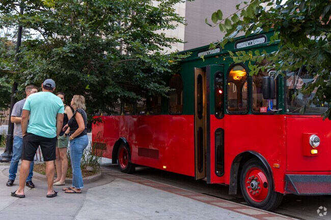 The local bus systems make travel in Eagle Run a breeze.