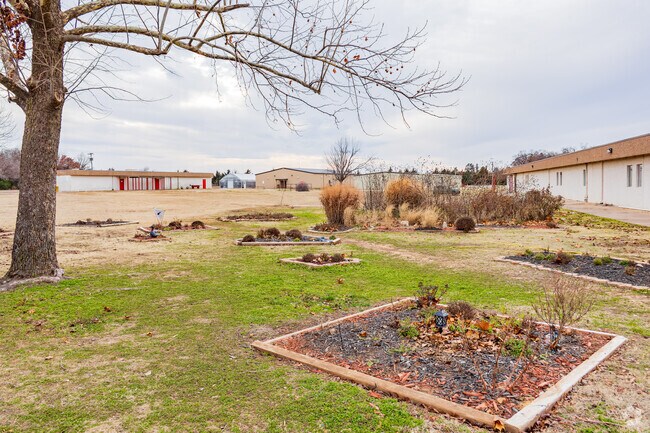 McLoud High School provides a small garden for students.