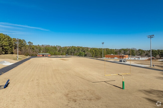 Stockbridge Middle School has a football field.