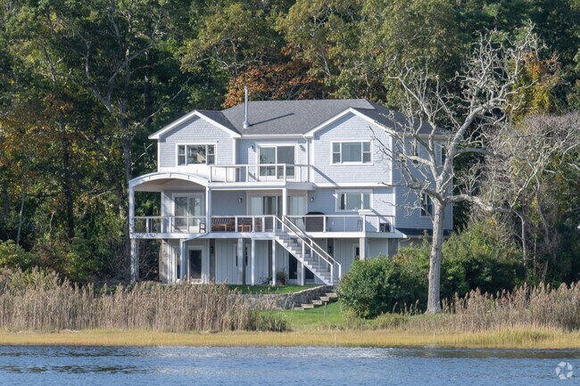 A modern house along the water in the Marion Center neighborhood is highly desirable.