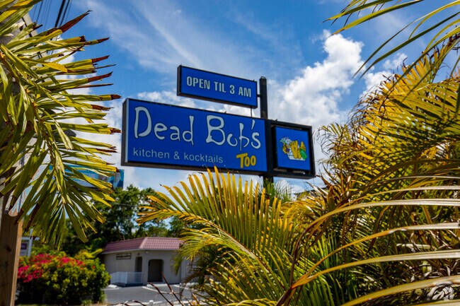 Dead Bob's Too in Belmar has a can't miss sign.