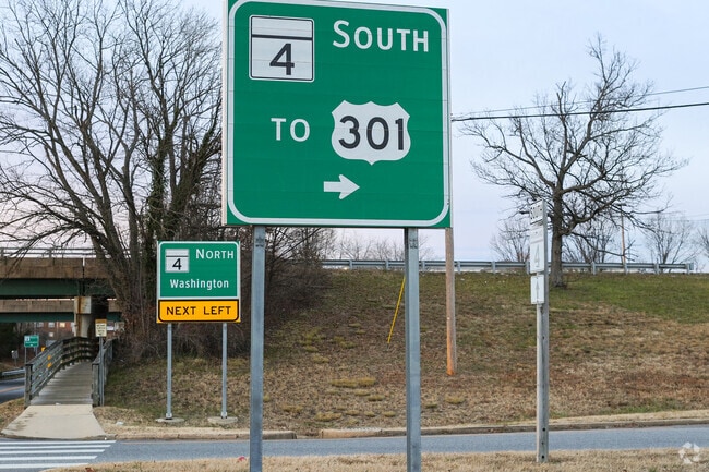 Route 4 funs from Washington DC through Upper Marlboro, to Leonardtown.