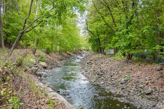 Peckman River runs through the middle of Cedar Grove and several parks.
