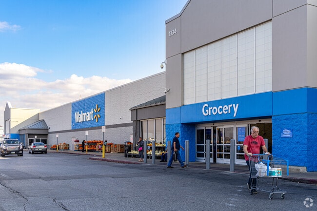 South of Neighbors for Life are many retail shops including big box stores like Walmart.