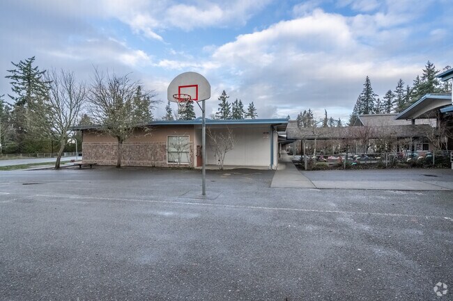 Seaview Elementary School basketball court.