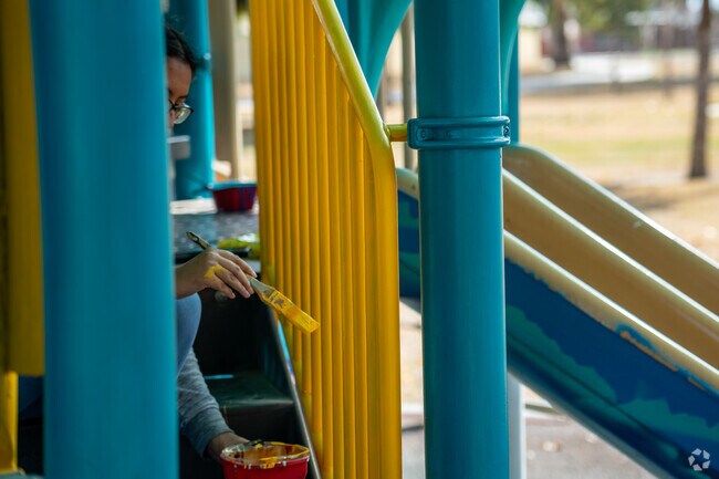 Park renovations have been made possible with the hands of volunteers and city workers alike.