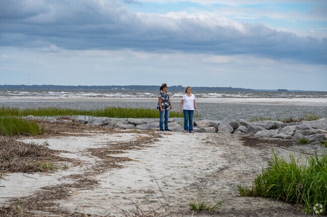 You can enjoy time on the beach in the Palmetto Hall neighborhood.