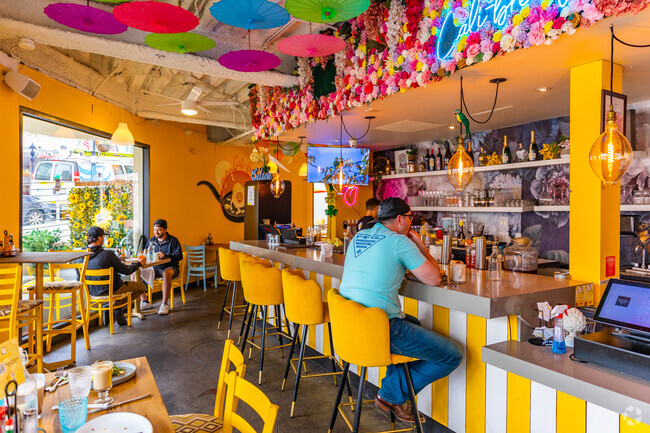 The colorful Breakfast Republic in Cortez Hill has Latin inspired dishes for any appetite.