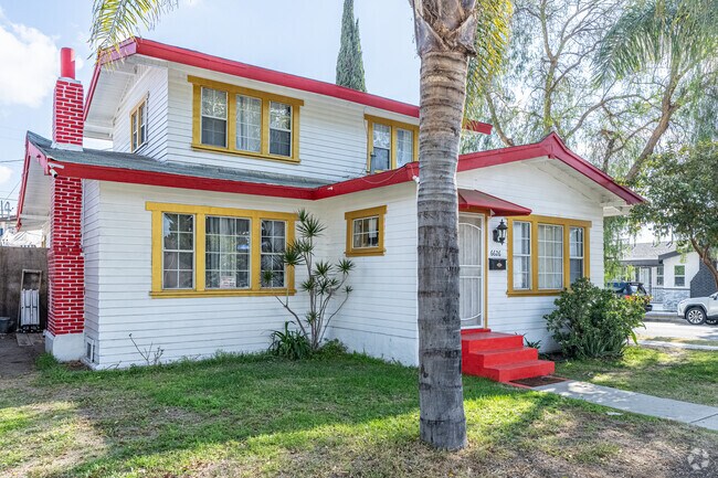 Huntington Park has a variety of colorful and eccentric looking homes.