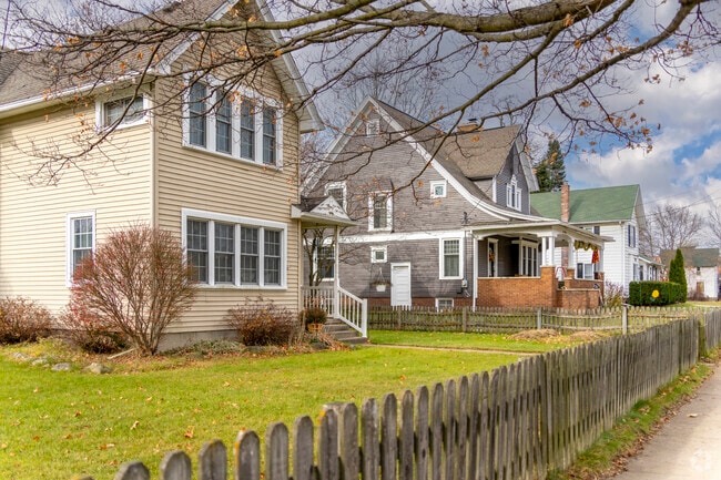 Homes neatly line the streets of Stockbridge.