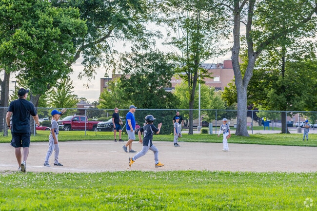 Alexander Park has lots of baseball fields for little league games.