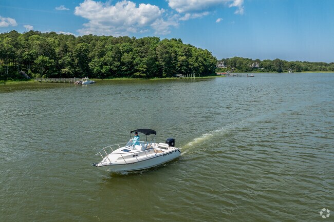 Motor boats are just one means of fun transportation in New Seabury-Popponesset Island.