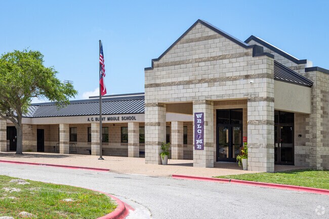 Kids often attend A.C. Blunt Middle School in Aransas Pass, Texas.