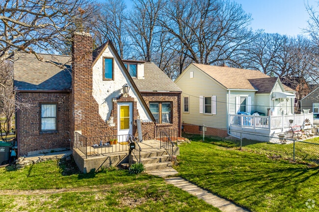 Bungalows of differing styles share tree-lined streets in Mondamin Presidential.