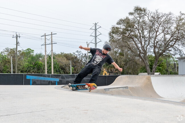 The REC Skatepark near Allandale is always full of action for locals.