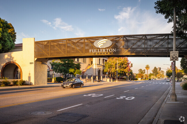 Residents of Lower Raymond Hills can attend classes at Fullerton College.