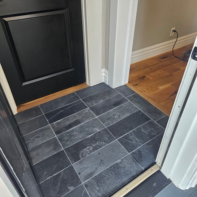 Slate tile entryway